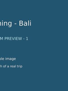 Bali photo album preview - test sample