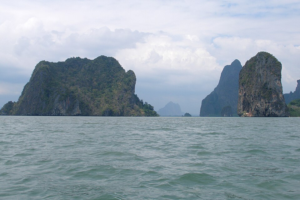 Limestone islands in Phang Nga Bay, Thailand, near Phuket